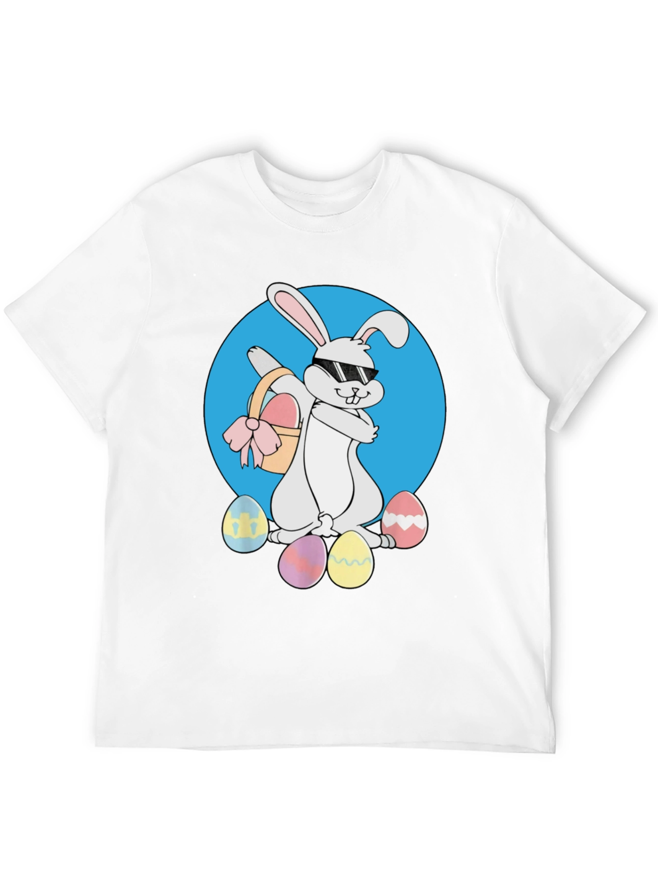 Easter Bunny T-Shirt - Cool Rabbit with Eggs