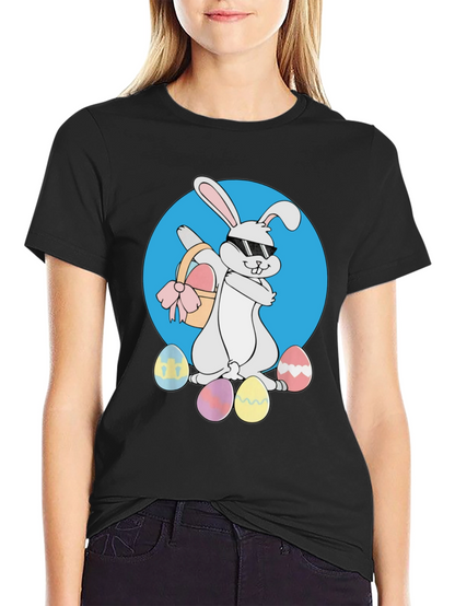 Easter Bunny T-Shirt - Cool Rabbit with Eggs