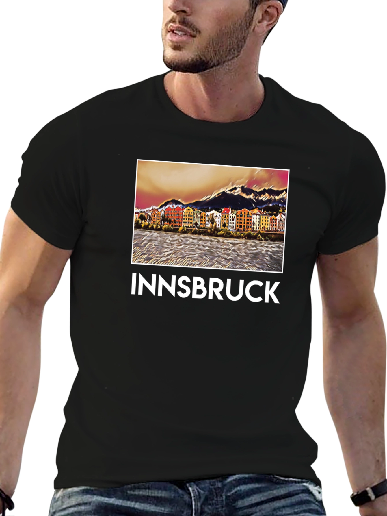 Innsbruck Cityscape Graphic Tee