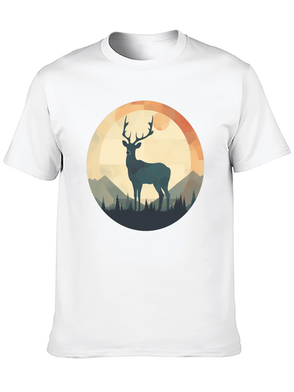 Deer Silhouette T-Shirt - Nature Design
