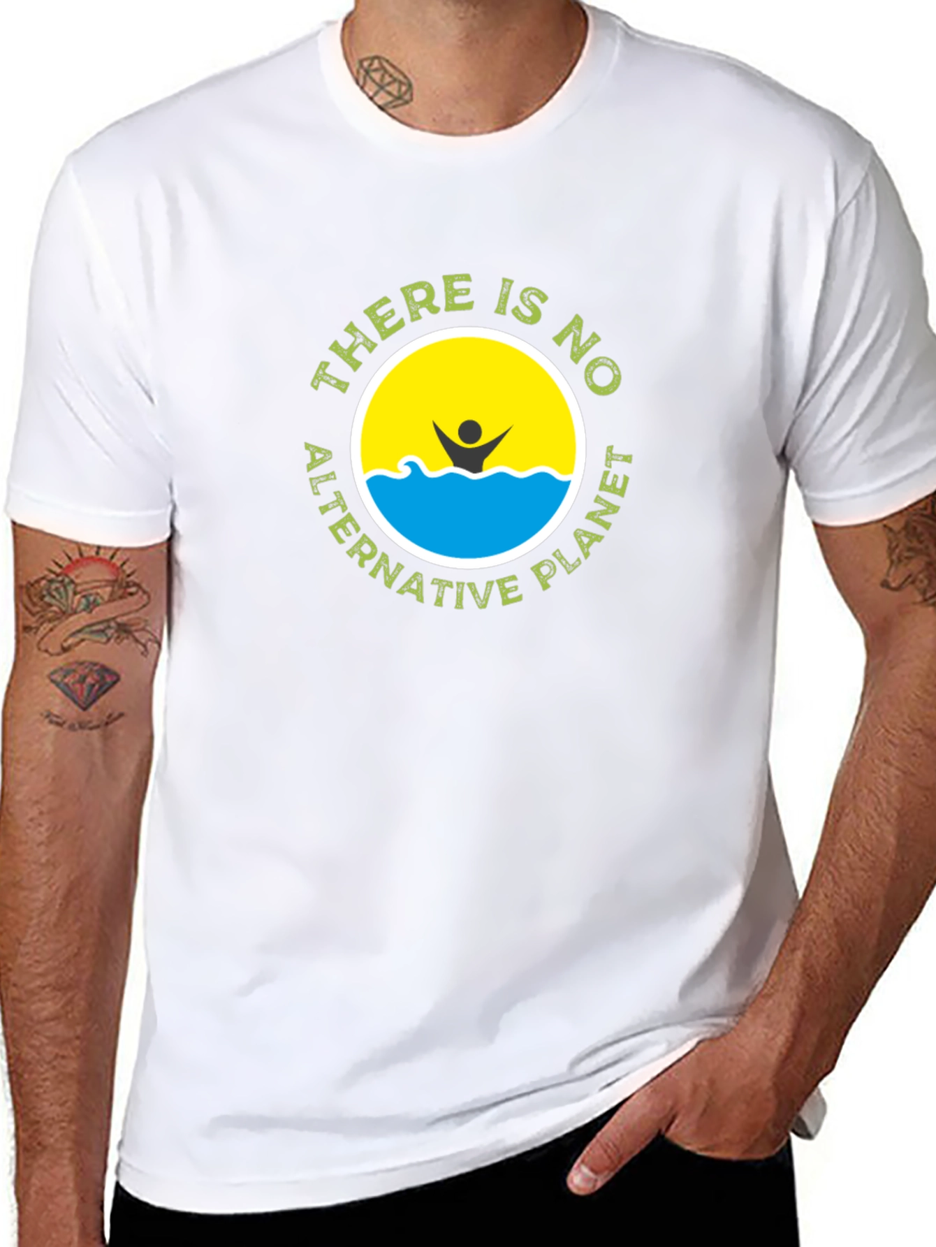Eco-Friendly No Alternative Planet Black T-Shirt