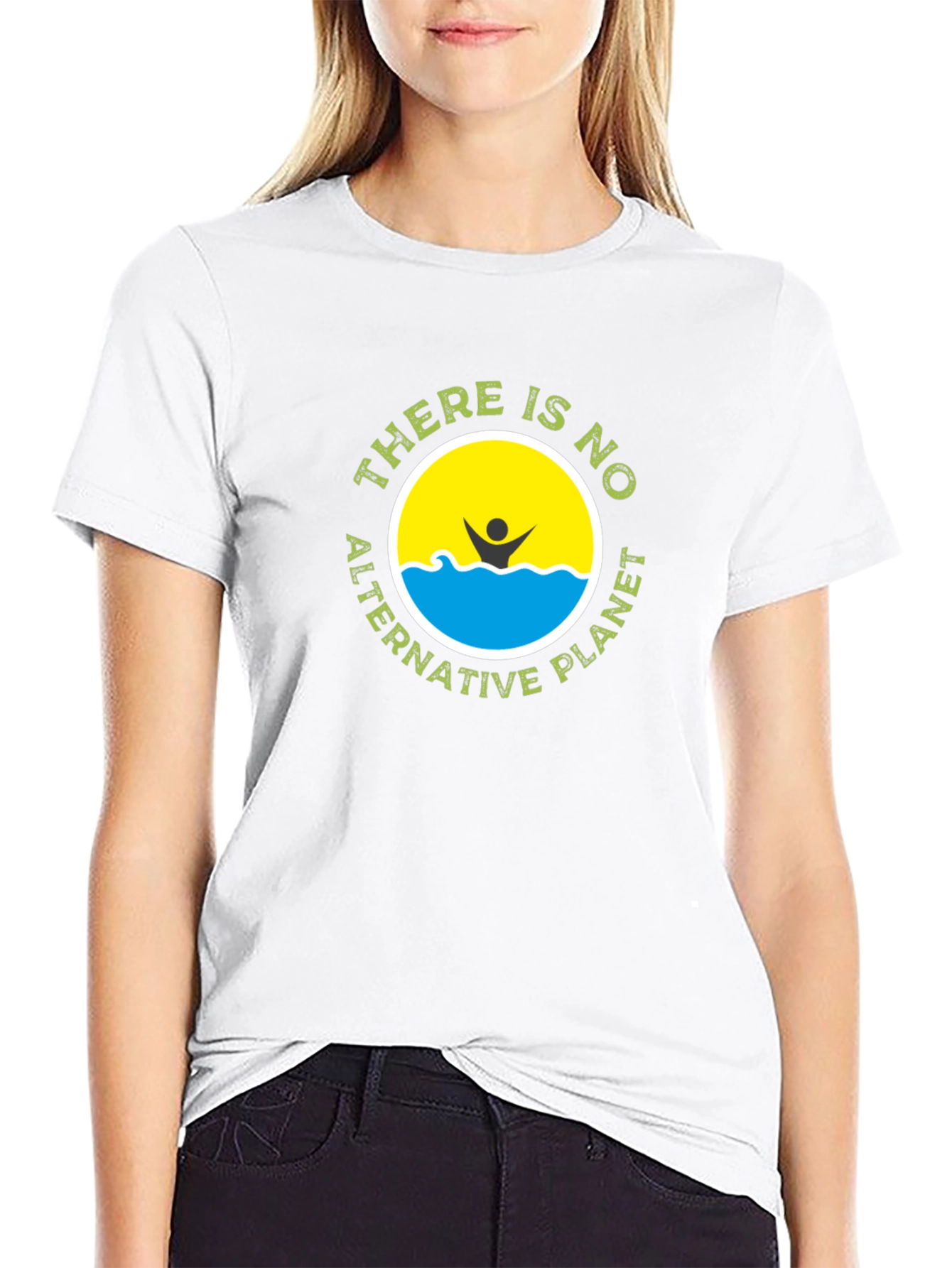 Eco-Friendly No Alternative Planet Black T-Shirt