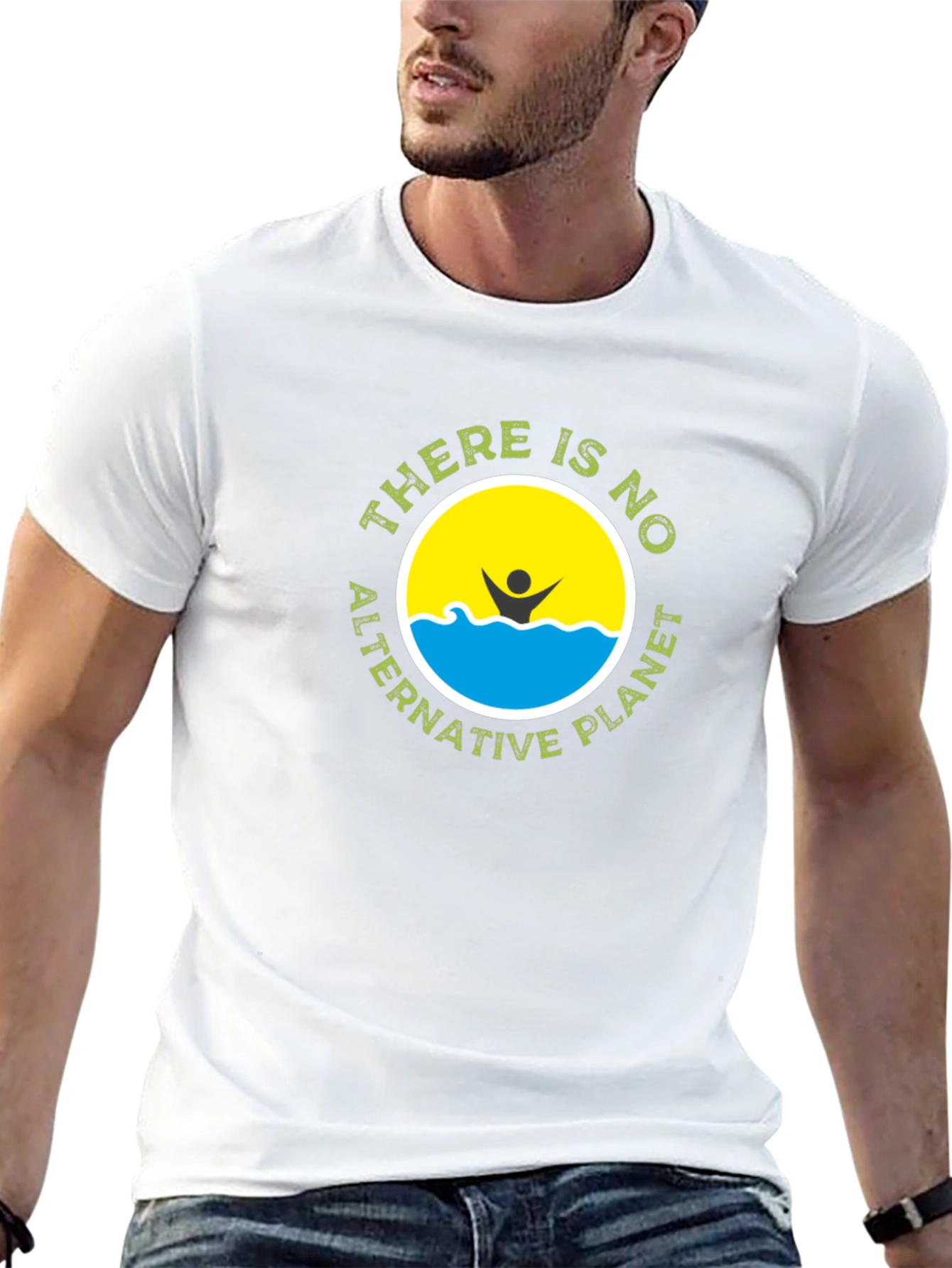 Eco-Friendly No Alternative Planet Black T-Shirt