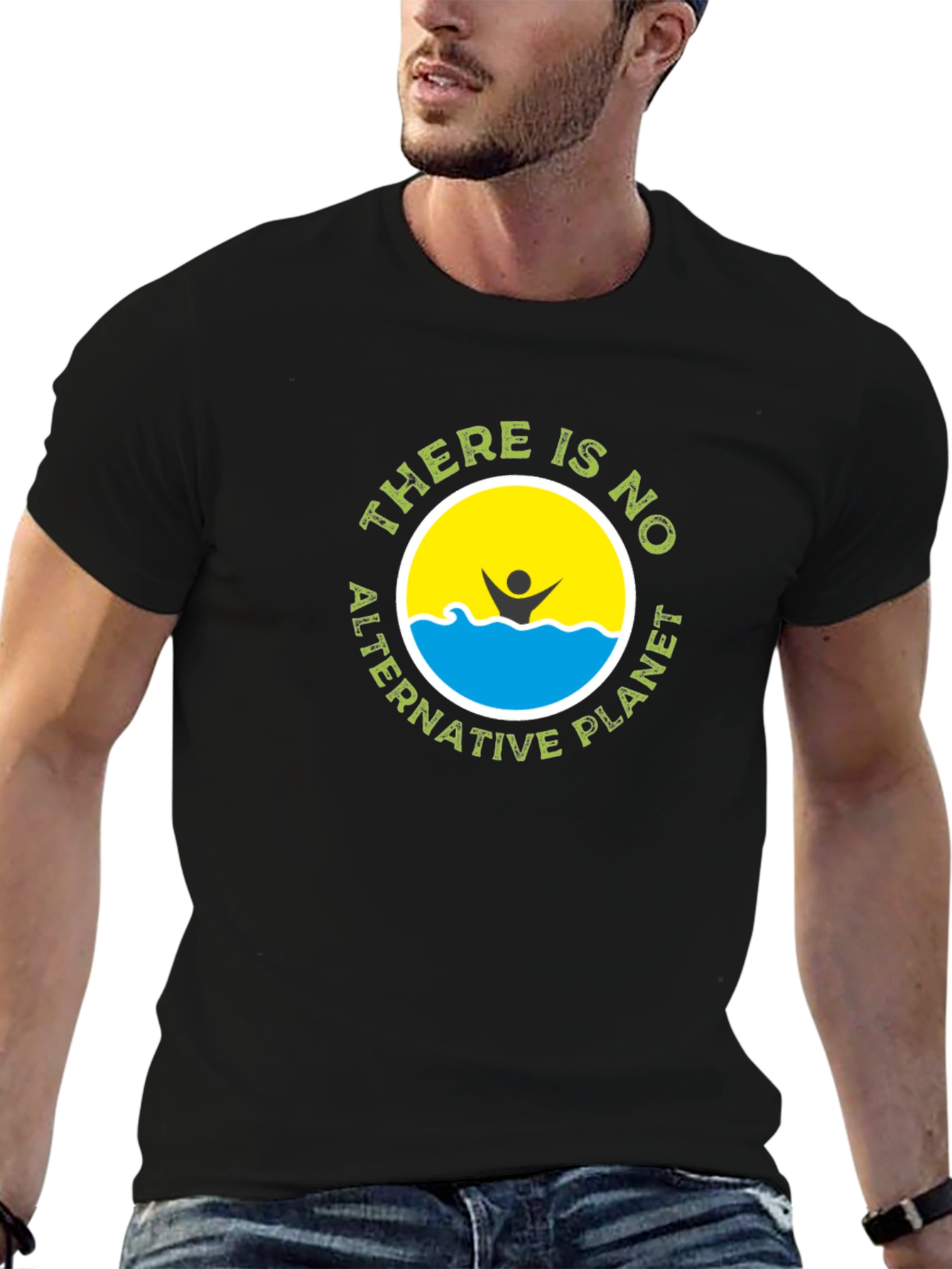 Eco-Friendly No Alternative Planet Black T-Shirt