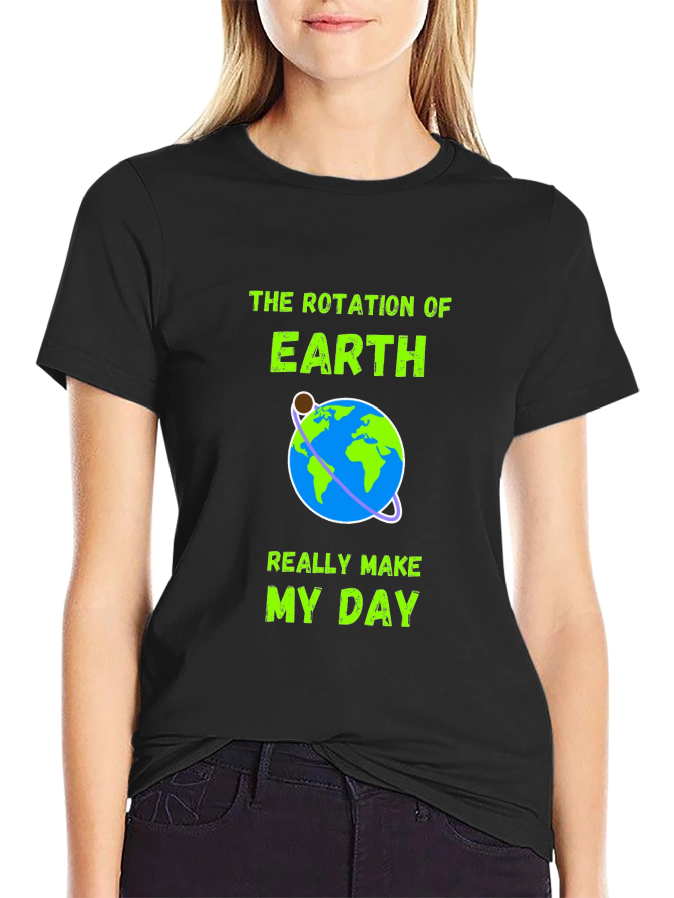Earth Rotation Graphic Tee - Makes My Day