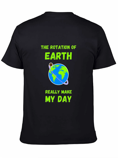 Earth Rotation Graphic Tee - Makes My Day