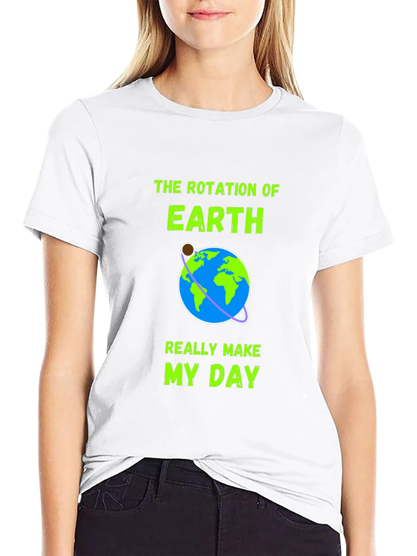 Earth Rotation Graphic Tee - Makes My Day