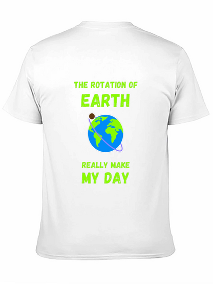 Earth Rotation Graphic Tee - Makes My Day