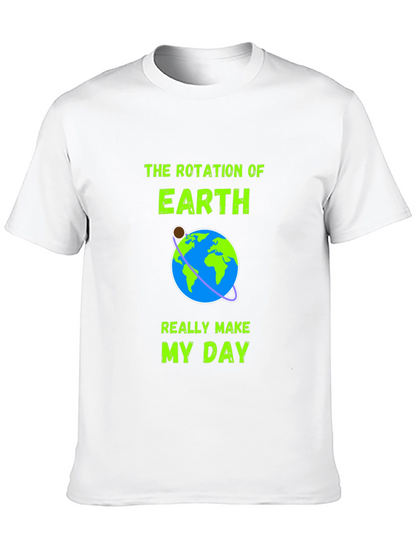 Earth Rotation Graphic Tee - Makes My Day