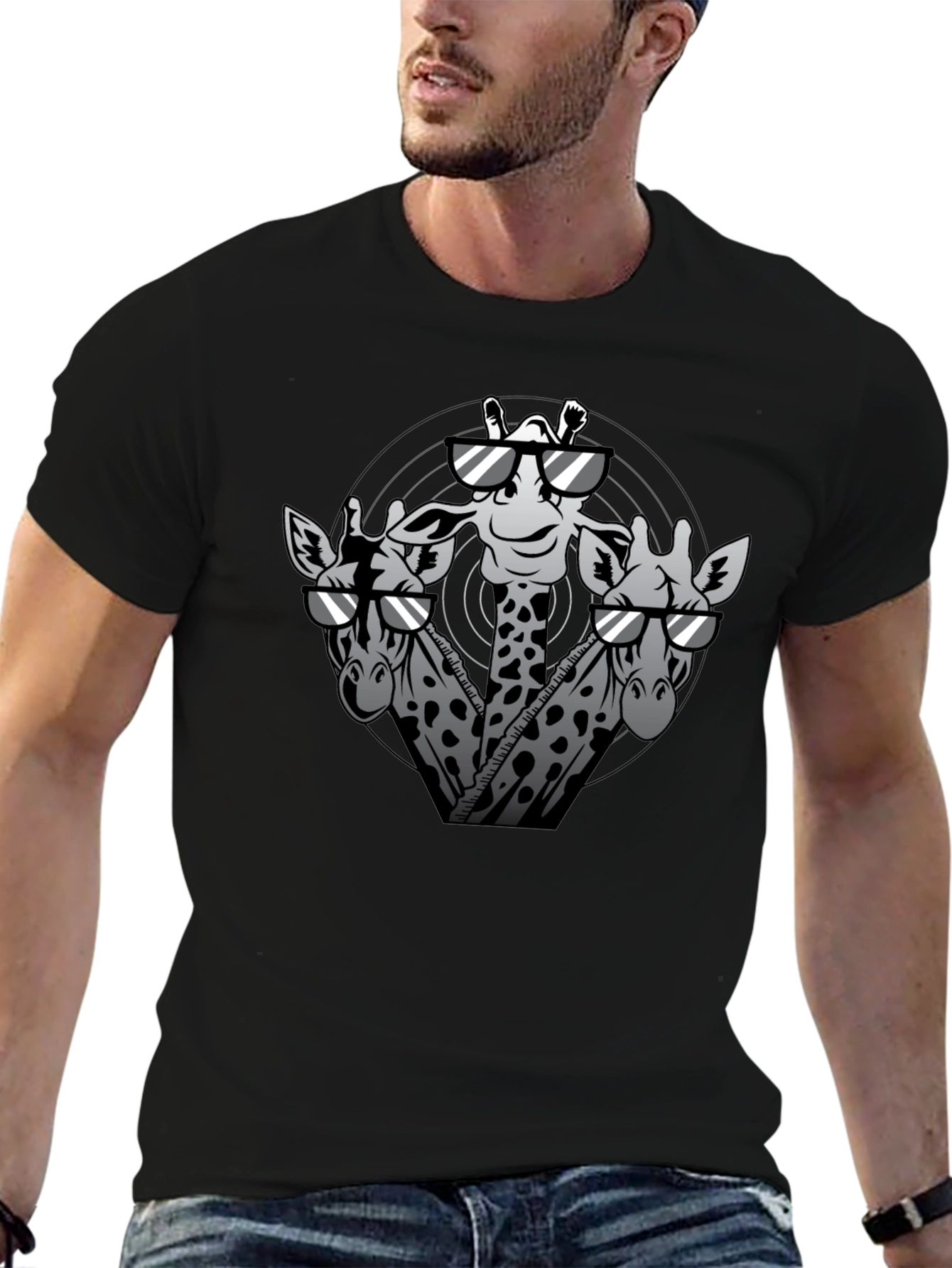 Giraffe Squad Graphic Tee - Cool & Quirky Style
