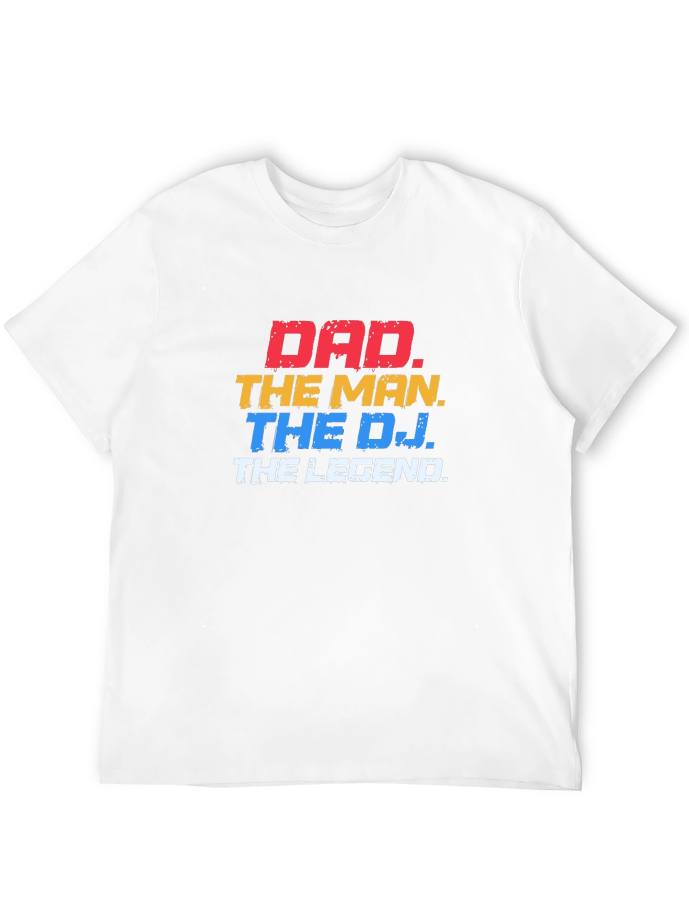 Dad The Man The DJ The Legend Black T-Shirt
