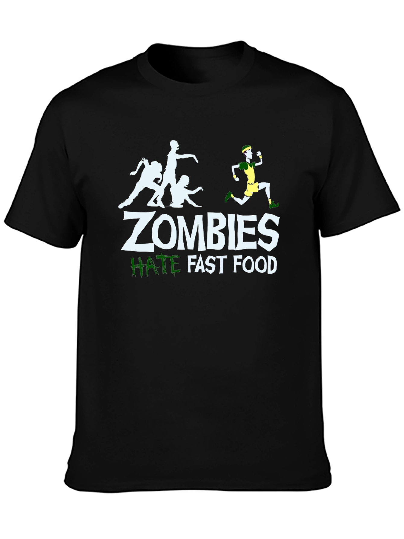Zombies Hate Fast Food Graphic Tee