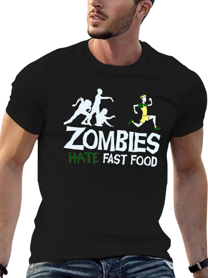 Zombies Hate Fast Food Graphic Tee