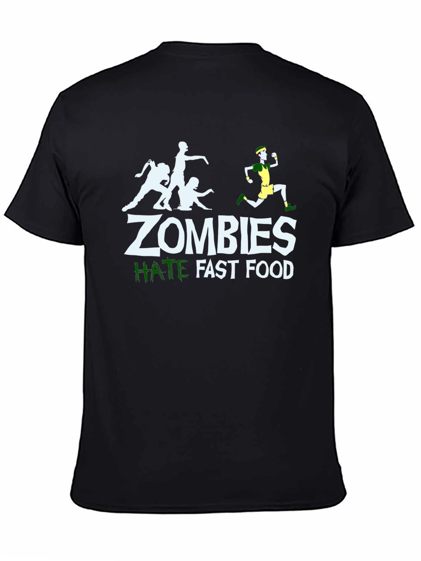 Zombies Hate Fast Food Graphic Tee
