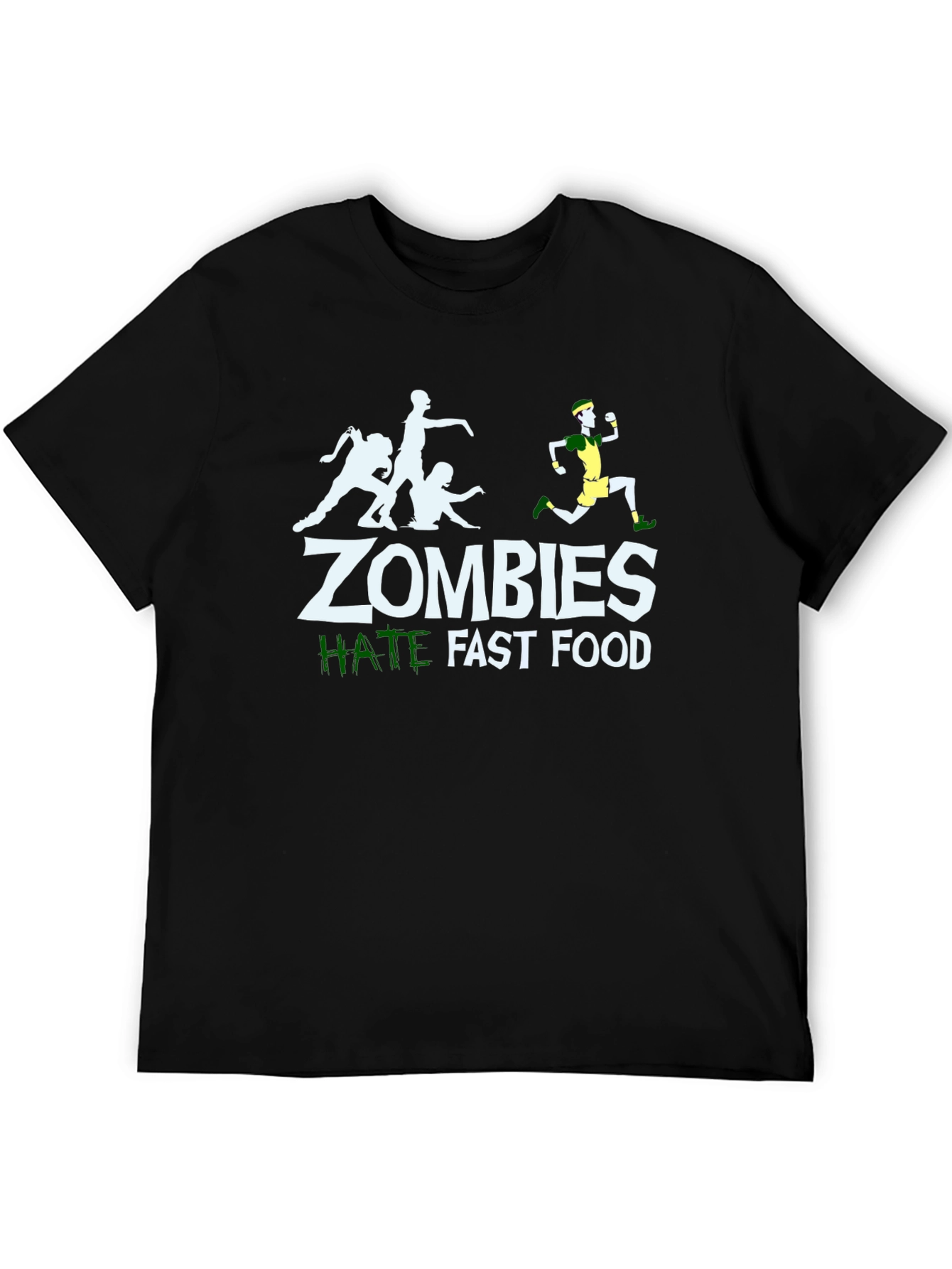 Zombies Hate Fast Food Graphic Tee