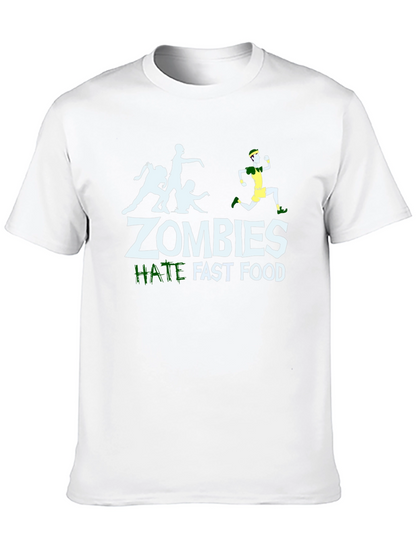 Zombies Hate Fast Food Graphic Tee