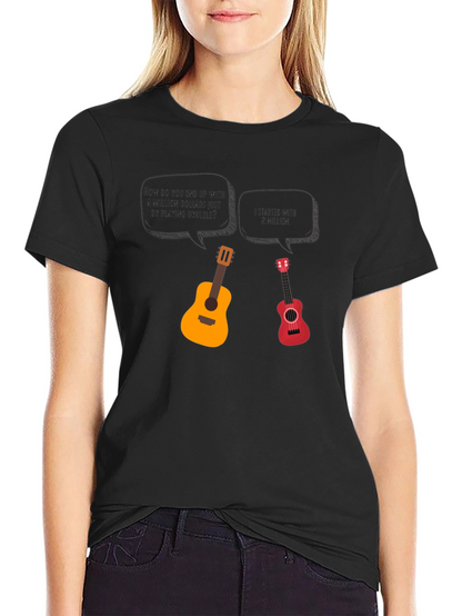 Ukulele Millionaire Humor T-Shirt