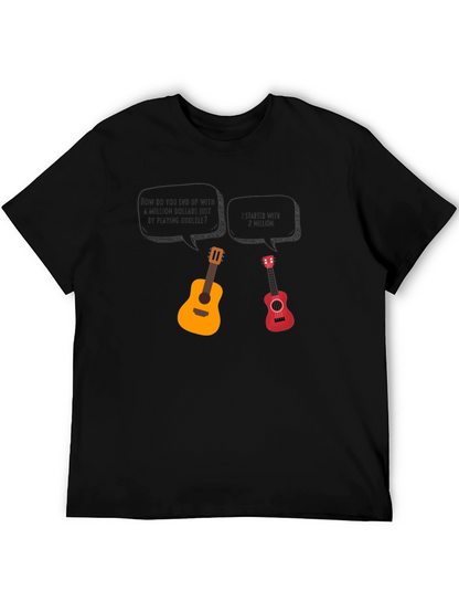 Ukulele Millionaire Humor T-Shirt