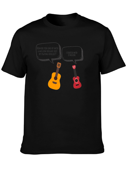 Ukulele Millionaire Humor T-Shirt