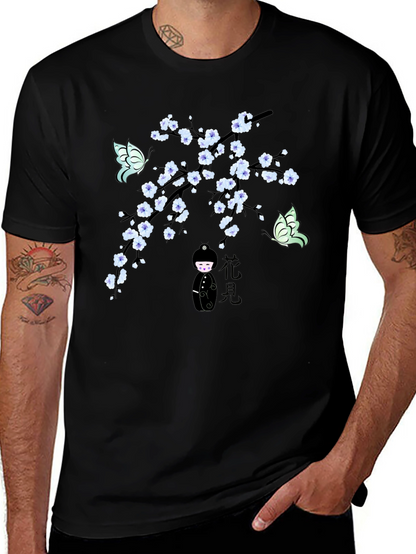 Cherry Blossom Butterfly T-Shirt