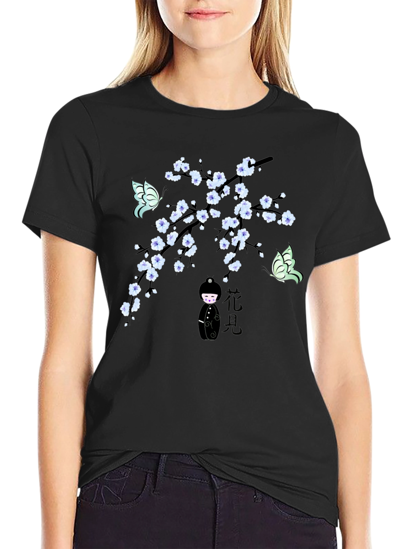 Cherry Blossom Butterfly T-Shirt