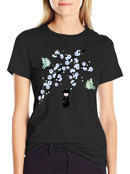 Cherry Blossom Butterfly T-Shirt