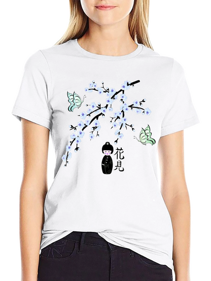 Cherry Blossom Butterfly T-Shirt