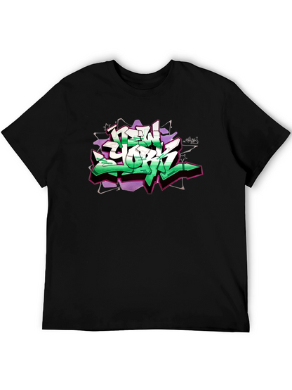 New York Graffiti Graphic Black T-Shirt