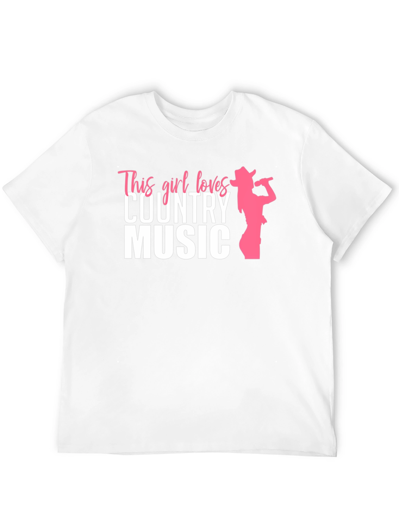 This Girl Loves Country Music T-Shirt - Black