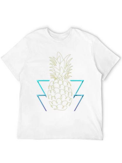 Neon Pineapple Graphic T-Shirt