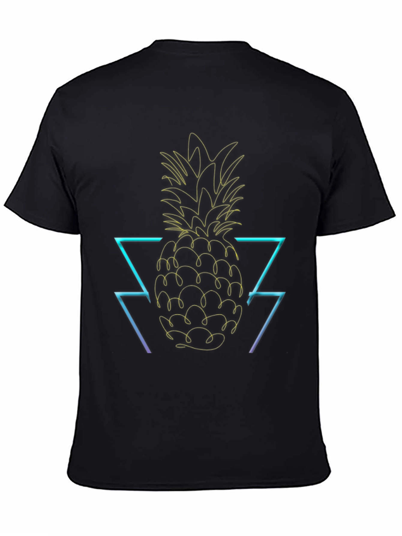 Neon Pineapple Graphic T-Shirt