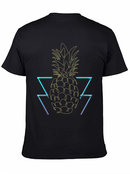 Neon Pineapple Graphic T-Shirt