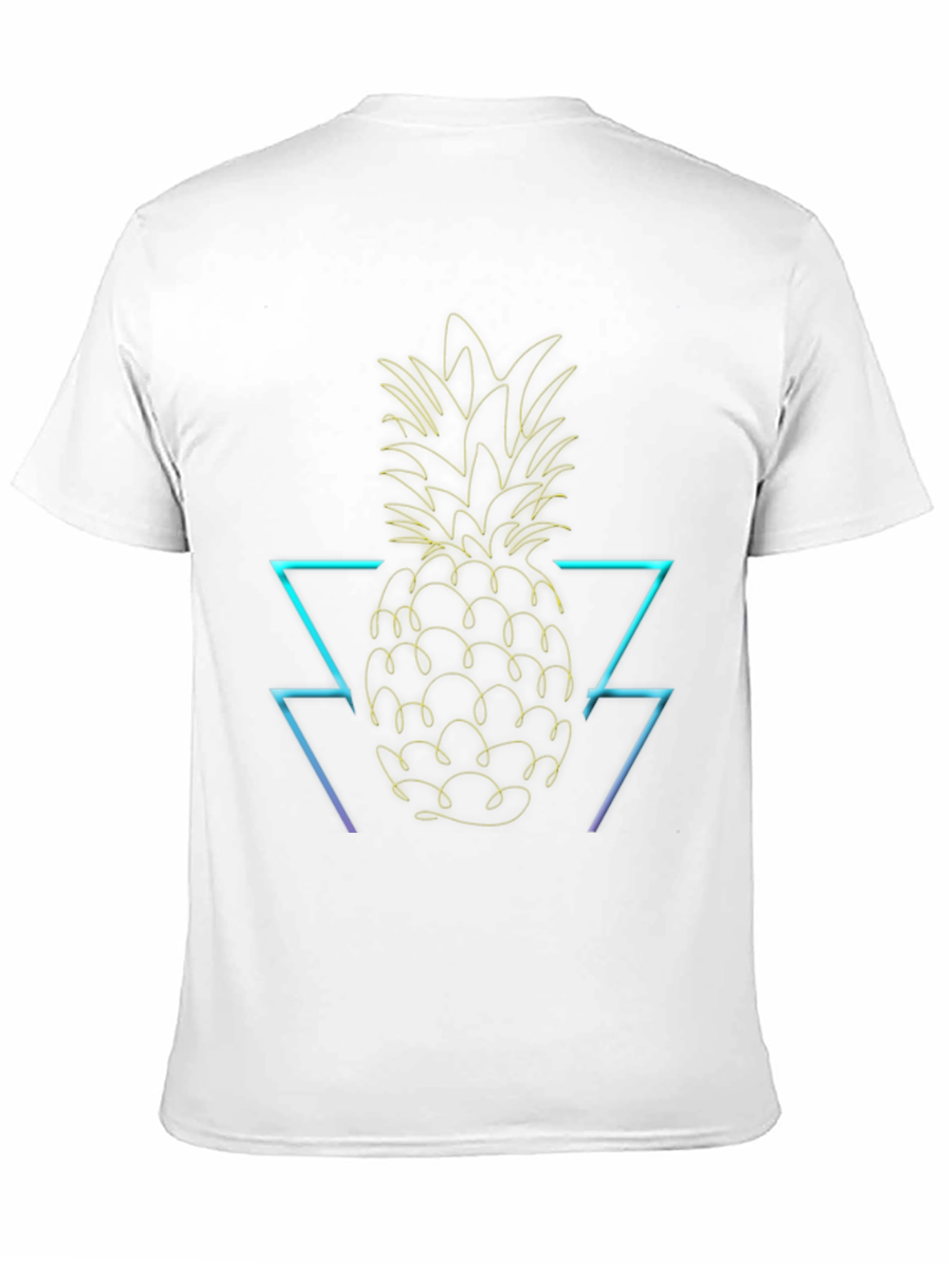 Neon Pineapple Graphic T-Shirt