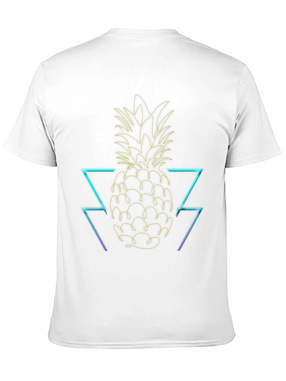 Neon Pineapple Graphic T-Shirt