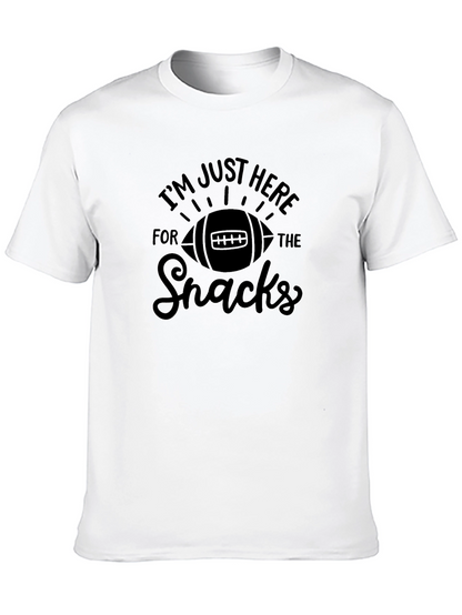 Football Snacks Black T-Shirt