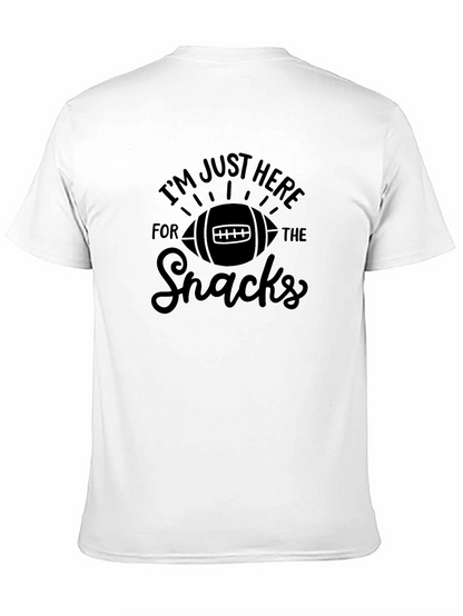Football Snacks Black T-Shirt
