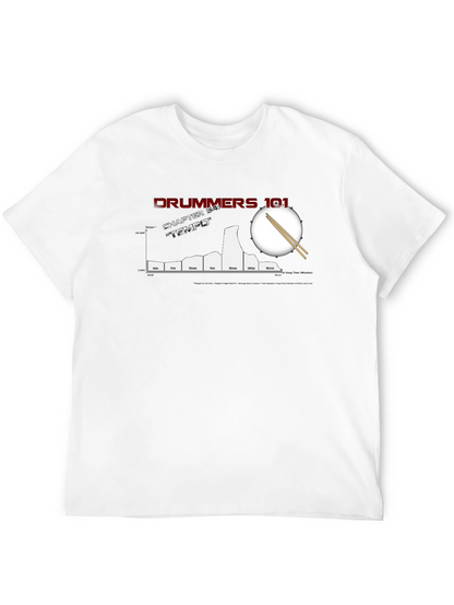 Drummers 101 Tempo Chart Black T-Shirt
