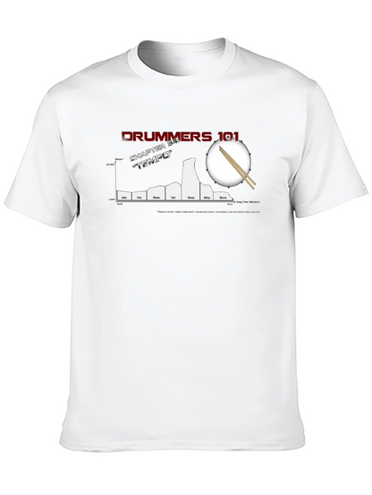 Drummers 101 Tempo Chart Black T-Shirt