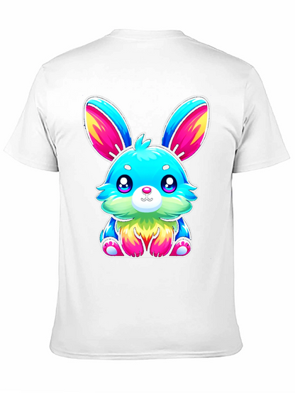 Cute Kawaii Rainbow Bunny Graphic Tee