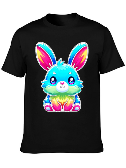 Cute Kawaii Rainbow Bunny Graphic Tee