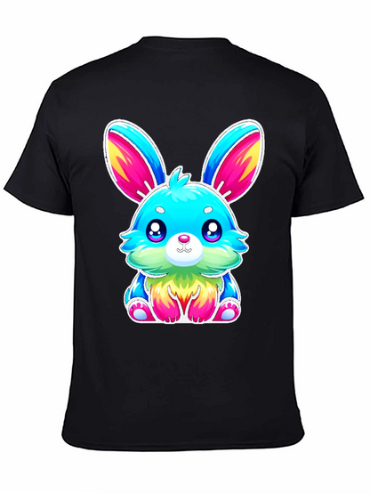 Cute Kawaii Rainbow Bunny Graphic Tee