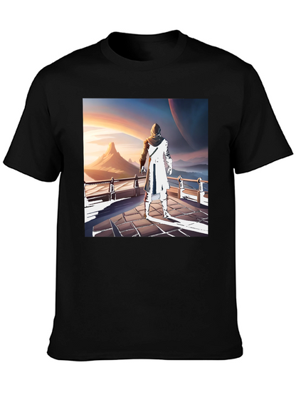 Sci-Fi Wanderer T-Shirt - Artistic Design
