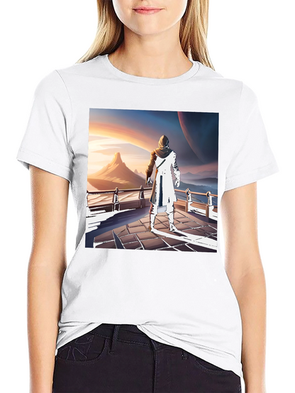 Sci-Fi Wanderer T-Shirt - Artistic Design