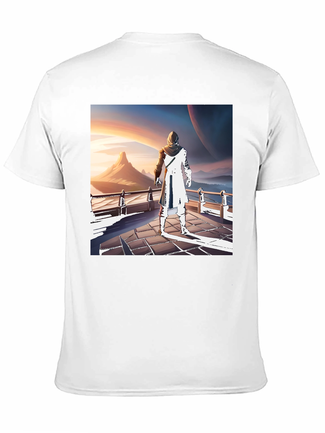 Sci-Fi Wanderer T-Shirt - Artistic Design