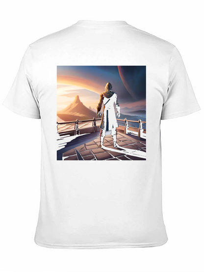 Sci-Fi Wanderer T-Shirt - Artistic Design