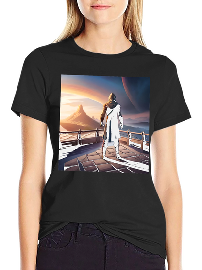 Sci-Fi Wanderer T-Shirt - Artistic Design