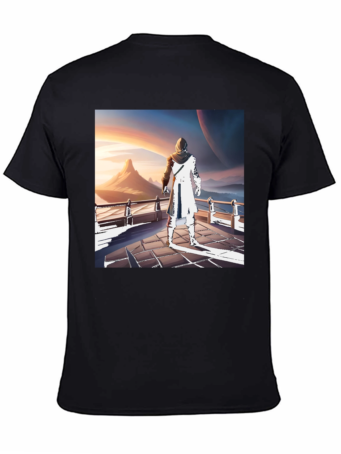Sci-Fi Wanderer T-Shirt - Artistic Design