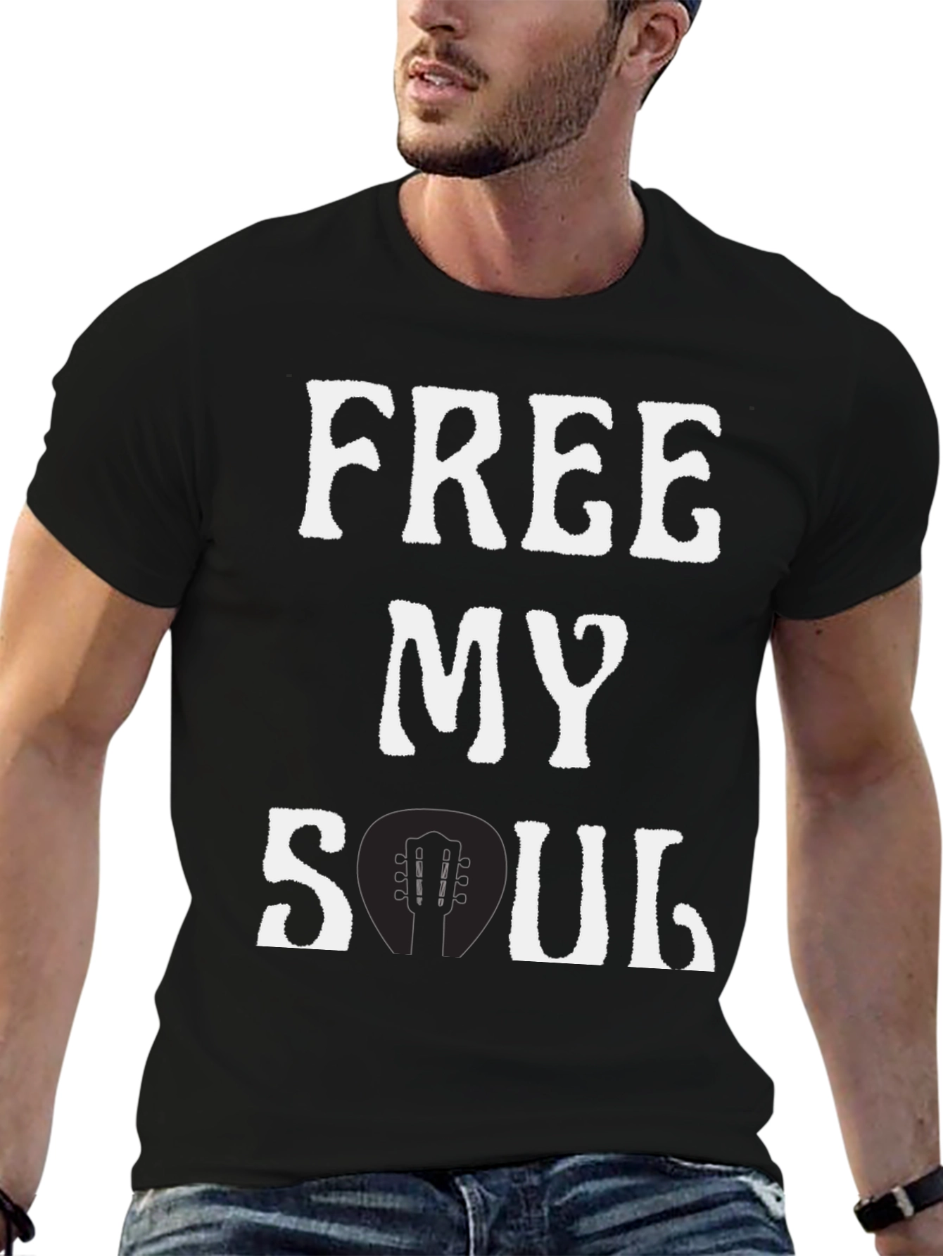 Free My Soul Guitar Graphic T-Shirt
