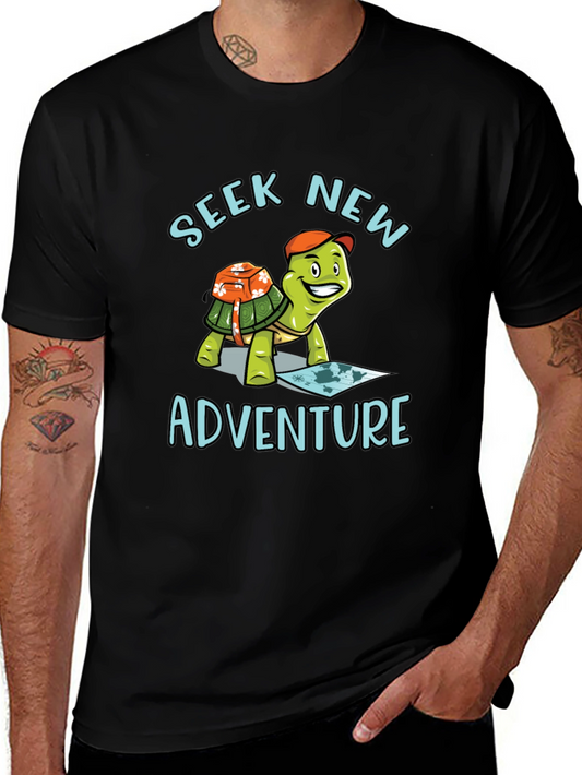 Seek New Adventure Turtle Graphic Tee
