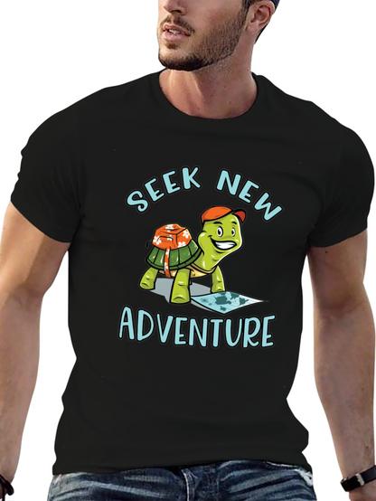 Seek New Adventure Turtle Graphic Tee